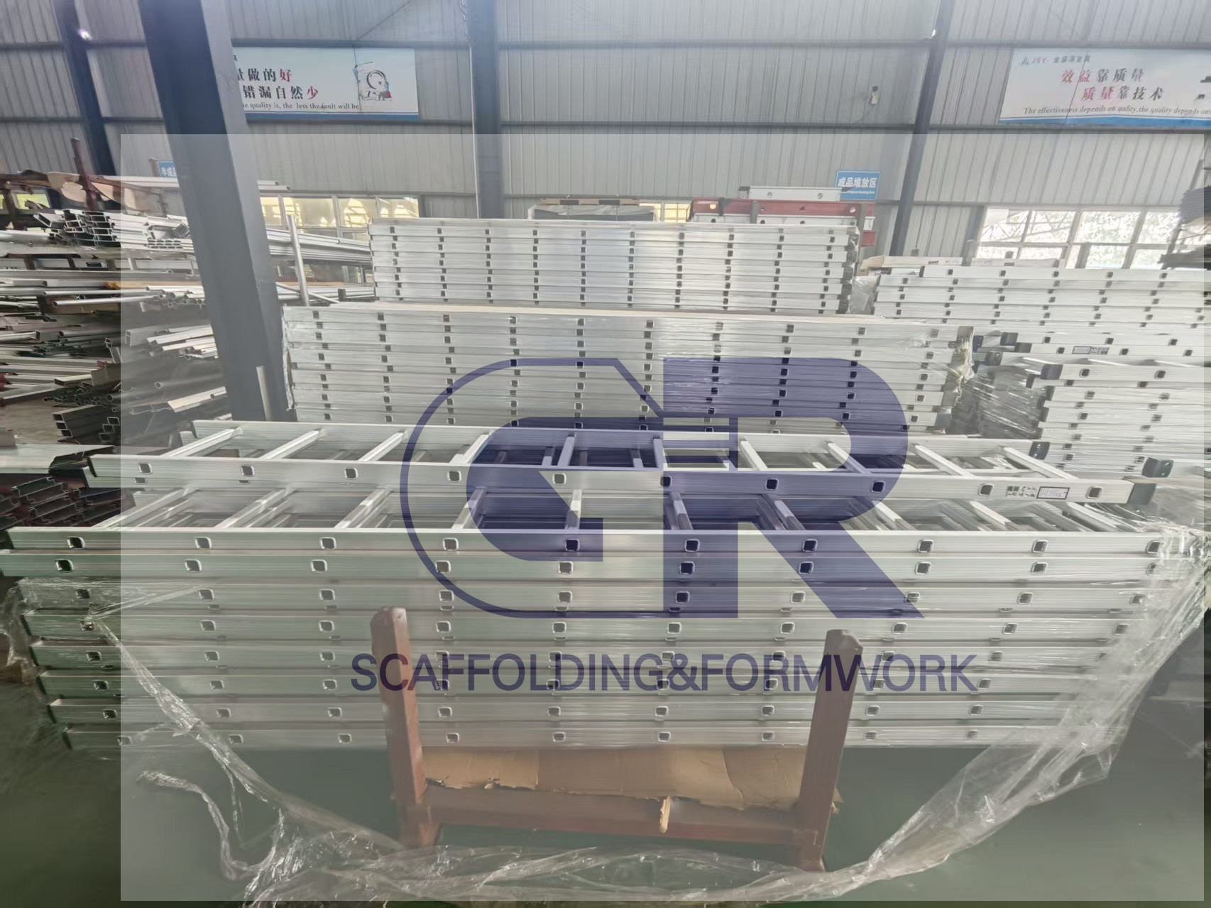Wholesale Customization Scaffolding Straight Ladder Vertical Ladder Aluminum Single Stair Ladder